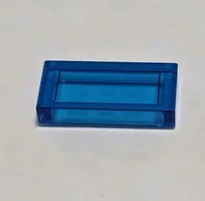 LEGO Parts - Trans-Light Blue Tile 1 x 2 - No 3069