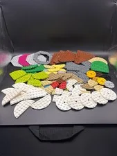 Lot of Odd Shaped Base Plates LEGO Multi-color and Various Sizes