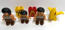 Lego Duplo Prehistoric Cavemen Figures with Fire Arrow & Pterodactyl