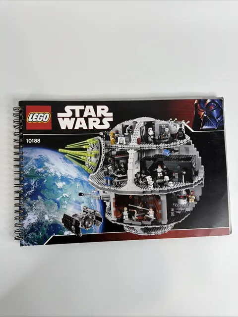 LEGO STAR WARS DEATH STAR SET #10188, SPIRAL BOUND INSTRUCTION MANUAL ONLY, 2008