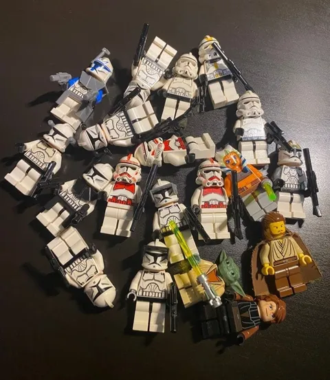 LEGO Minifigure Stra Wars Clone Trooper Captain Rex Lot Set Bulk Sale
