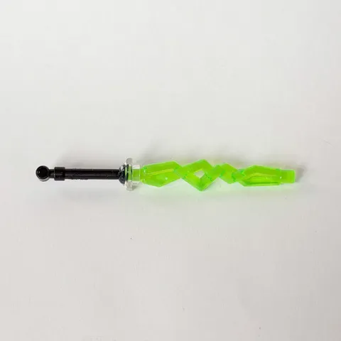 LEGO Wizard Wand Sword Spell Black Good Witch Gear Bright Green Ninjago