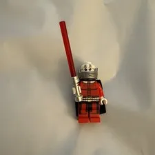 LEGO Plastic Minifigure Red Outfit with Black Cape & Red Lightsaber