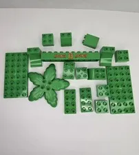 LEGO Duplo Assorted Green Pieces Lot Of 17 Different Shapes Tree Top Ripslinger