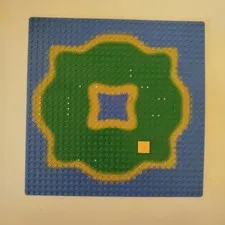 Lego 6270 Sea Treasure Island Pirates Baseplate Size 25.5x25.5 Vintage