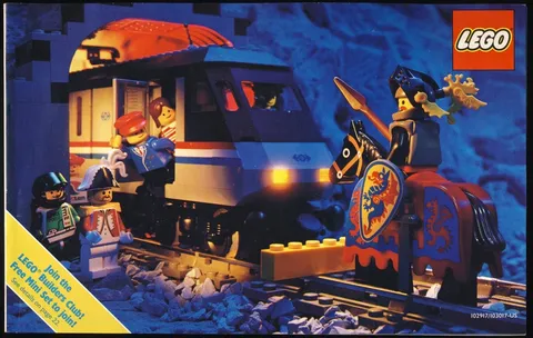 1992 LEGO Shop At Home CATALOG Booklet AMTRAX METROLINER / BLACK KNIGHT Cover