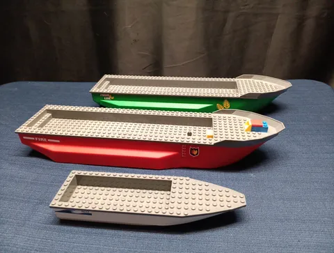 LEGO Boat Hull Lot Rare Green Farm Line 4645 Fire 7906 Small Jet Floating Bulk