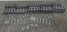 Lot of Lego Dark Gray Train Tracks 20 Straight 42 Curved 2 Switch 4 Flex 68 Pcs
