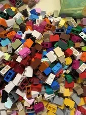 Lego Lot of 100+ Basic Bricks 1x2 Assorted Colors Classic  Mosaic Bulk