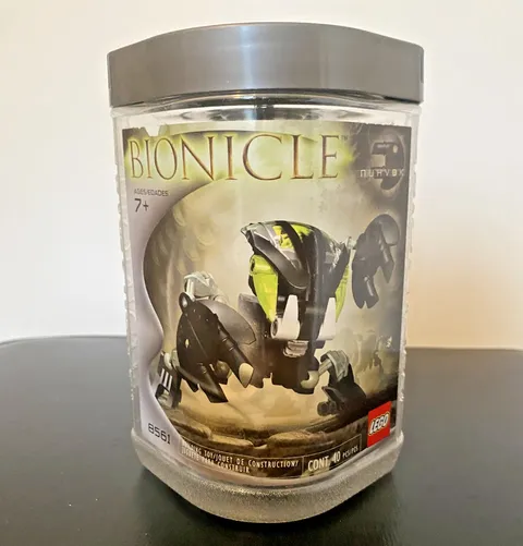 LEGO BIONICLE: Nuhvok (8561) Bohrok, Container Only, Opened, With Hanger
