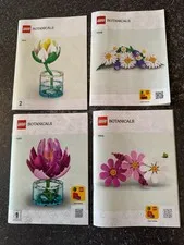 11511 11514 11508 Lego INSTRUCTION BOOKS ONLY Flower Botanical Collection lot 4