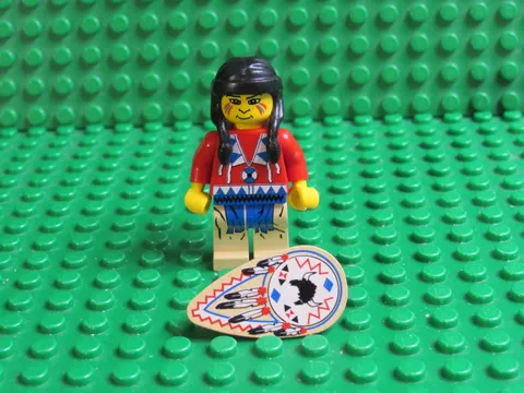 Lego Minifigures Western Indian 2 + shield 6748 Ww022 IS19