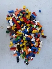 LEGO BRICKS - 1 LB ALL BRICKS VINTAGE MIXED COLORS LB#1