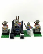 LEGO Castle 1491 Dual Defender 4801 Defense Archer x2 100% Complete Vintage