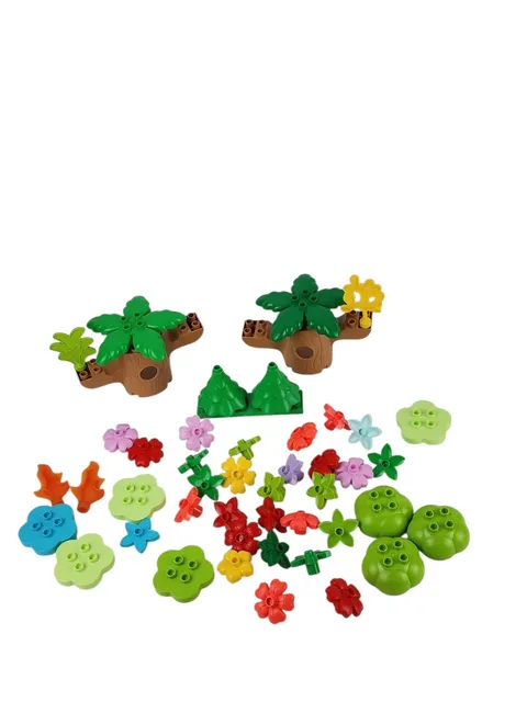 LEGO Duplo Trees Plants Bushes & Flowers,  Lot of Pieces Parts, Multicolor