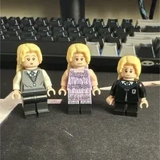 Lego Minifigure Luna Lovegood Lot of 3 Blonde Hair Figures w/ Assorted Outfits 