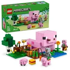 LEGO Minecraft Baby Pig House Toy Birthday Gift Building Blocks for Girls and
