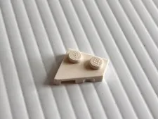 LEGO Piece 6132204 White Right Plate 2x2 27 Degrees