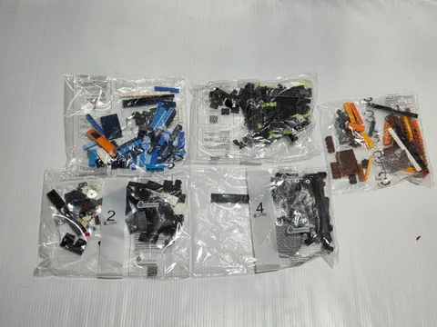 LEGO Sealed Parts Bags Lot 5 Factory New Mixed Bricks Pieces 2017 Incomplete
