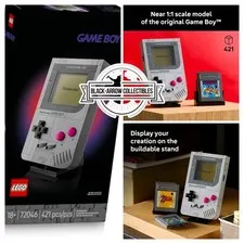 LEGO Super Mario Game Boy 72046 Retro Adult Building Set w/ Game Paks & Stand