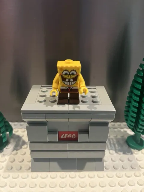 LEGO SpongeBob SquarePants Minifig - bob021 w Grin & Bottom Teeth From Set 3833