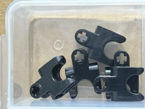 LEGO Parts - Black Technic, Axle 2 x 3 Ball Joint Socket - No 67695 - QTY 5