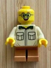 Lego Camper Male Child Glasses Backpack cty0915 People Pack - Missing hair/backp