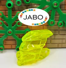 (S17 / 9 / 20) LEGO Bionicle 60901 Head Connector (Av-Matoran) Neon Green