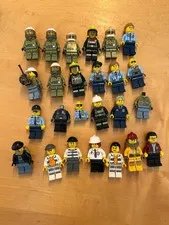 LEGO City Firefighter Police Minifigure Lot