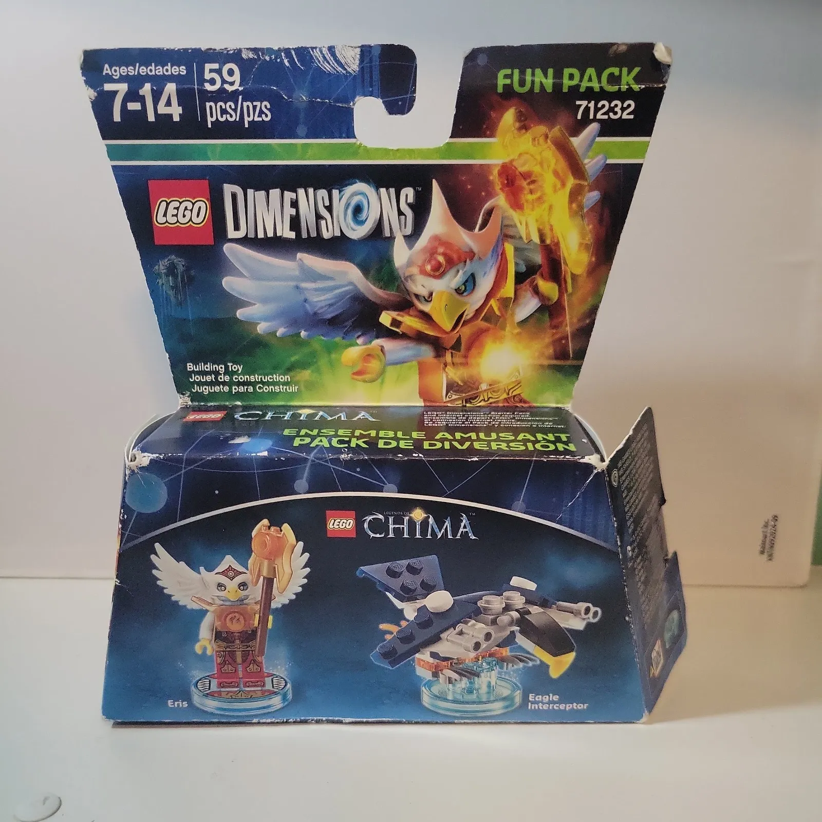 Lego Dimensions Legends Of Chima Eris & Eagle Interceptor Fun Pack 71232 New