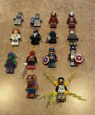 LEGO Marvel Super Heroes Minifigure Lot 14 minifigs all accessories included