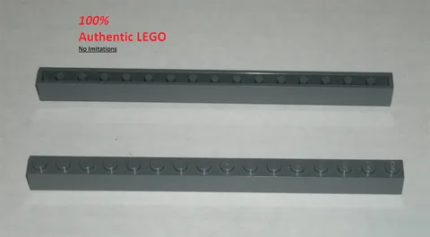 LEGO NEW 1x16 Dark Stone Grey Brick (2x) 4210783 Brick 2465