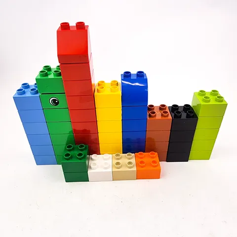 Duplo Lego 2 x 2 Lot of 52 Bricks Building Blocks Multicolor
