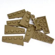 LEGO Parts - Dark Tan Wedge, Plate 4 x 2 Left - No 41770 - QTY 9
