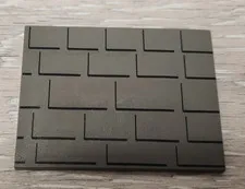 Lego 4515 Old Dark Gray Slope 10 6 x 8 With Shingle Shingled Pattern Part Piece