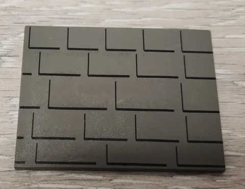 Lego 4515 Old Dark Gray Slope 10 6 x 8 With Shingle Shingled Pattern Part Piece