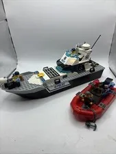 LEGO City 60129 Police Patrol Boat 200 Pieces No Instructions No Box Used