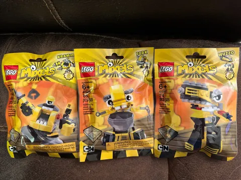 3 LEGO Mixels Series 6 41545 Kramm 41546 Forx 41547 Wuzzo Polybags New Sealed