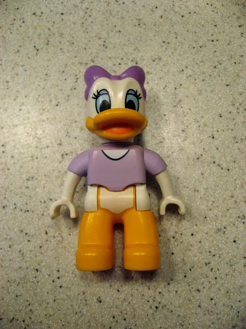 Vintage Lego Duplo Disney Daisy Duck Figure about 2.5"T