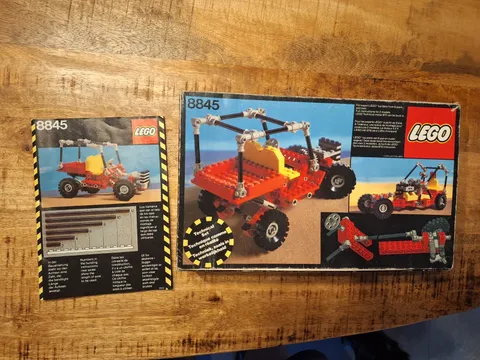 Vintage Lego Technic 8845 Dune Buggy 100% complete + original box 1981!
