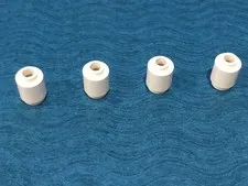LEGO PART 3062b 1x1 ROUND BRICK WITH OPEN STUD 4 PIECES (WHITE)