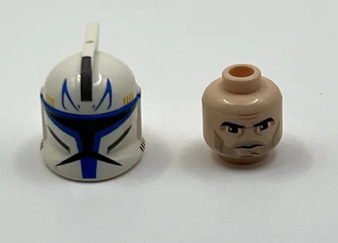 Original LEGO Star Wars Phase 1 Captain Rex Minifigure Helmet & Head 