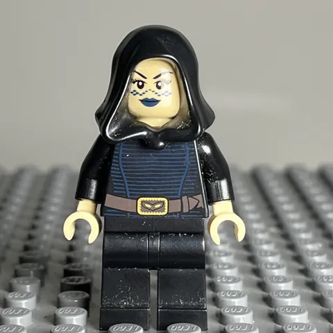LEGO Star Wars Barriss Offee Black Cape Minifigure sw0269 From Set 8091 3D