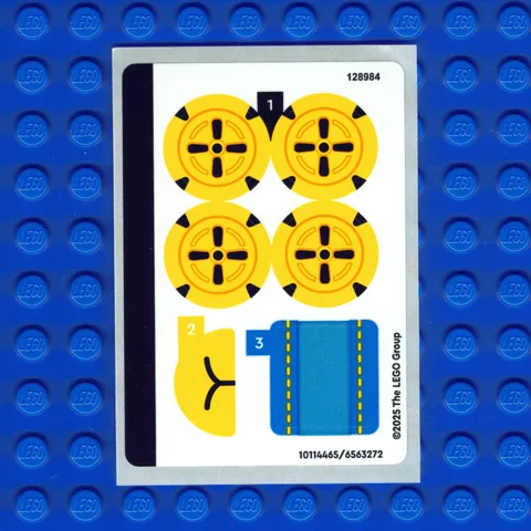 New LEGO Super Mario Mariokart Wario & King Boo 72038 Sticker Sheet #2 Qty 1