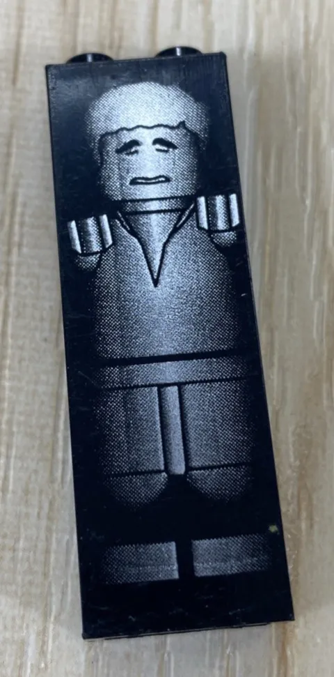 Lego 2454ps5 Han Solo Frozen in Carbonite 1x2x5 Black Brick (10123, 7144, 4476)