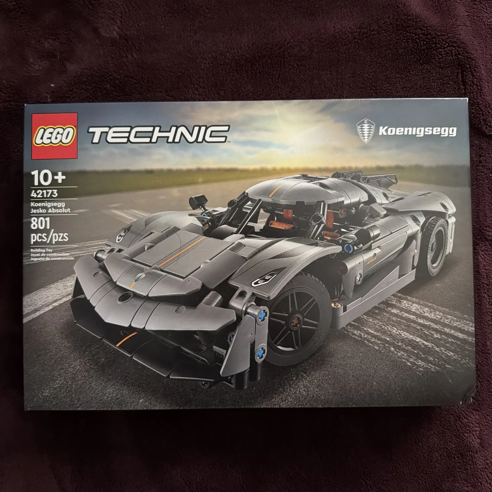 LEGO Technic Koenigsegg Jesko Absolut Grey Hypercar 42173 | 801pcs | NEW Sealed