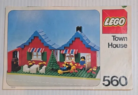 Lego Town House Set #560 Instruction Booklet Only