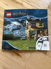 LEGO 75968 Harry Potter Privet Drive Instruction Manual Book Only