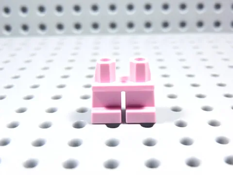 LEGO Pink Short Blank Plain Legs Pants Minifig BT