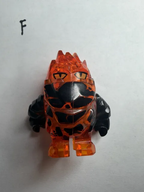 LEGO Power Miners Minifigure Rock Monster Firax Trans-Orange 8189, 8191 New
